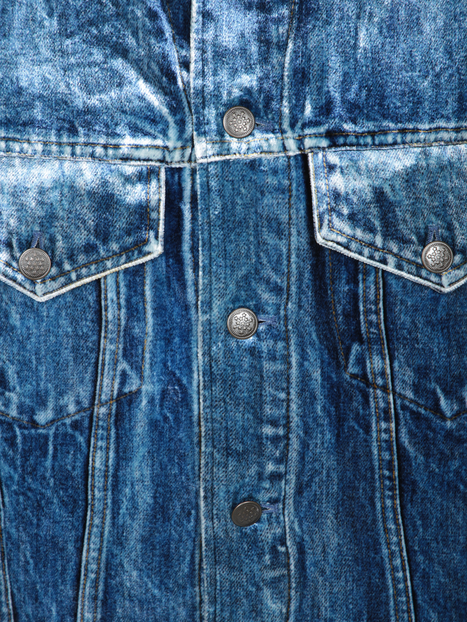 Pierre-louis Mascia Long-sleeved Denim Jacket In Blue