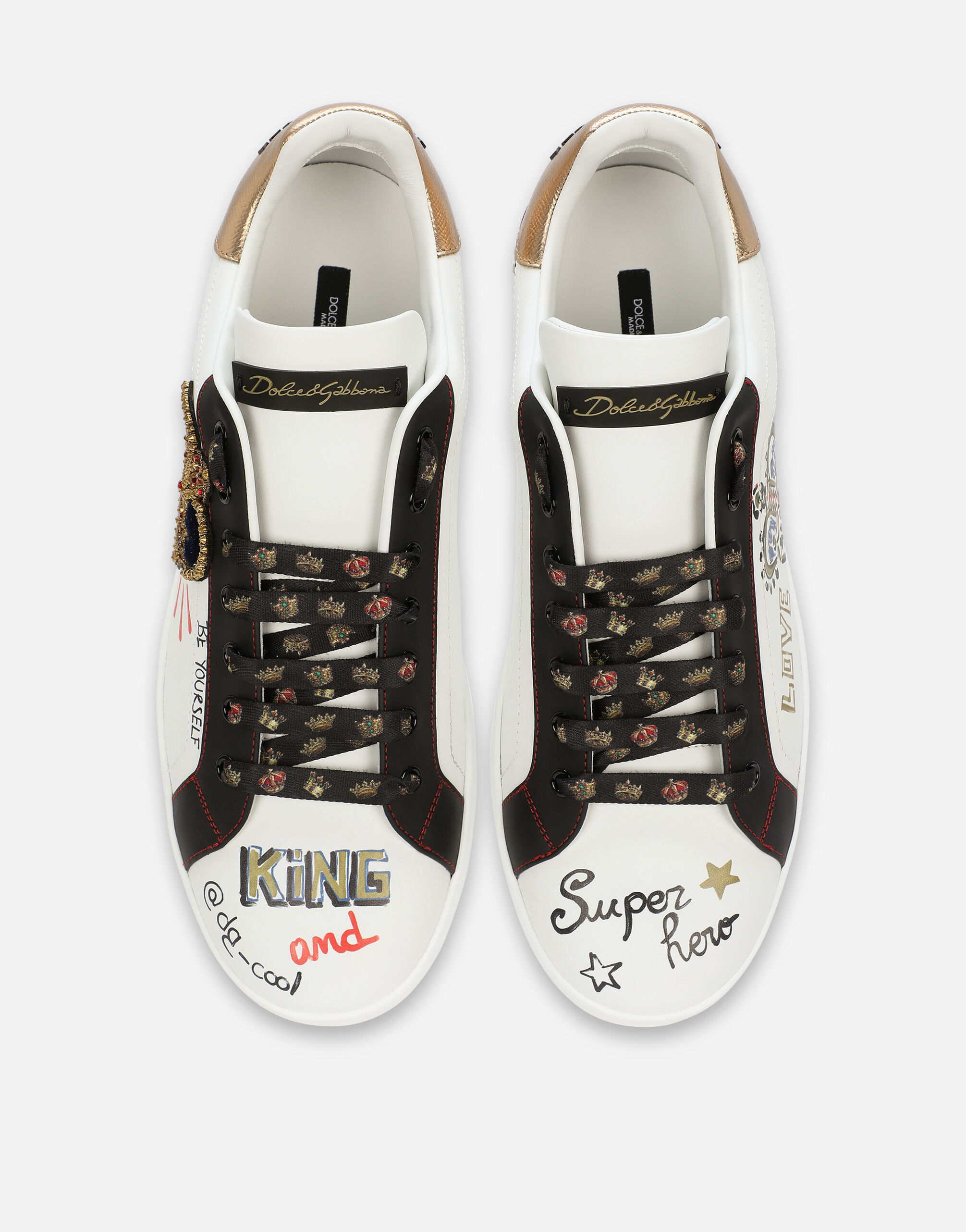 DOLCE & GABBANA DOLCE  GABBANA PORTOFINO PRINTED SNEAKERS