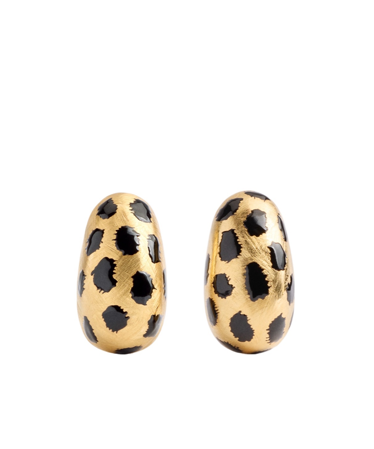 Jacquemus Curvo Gold-tone Earrings In Multi
