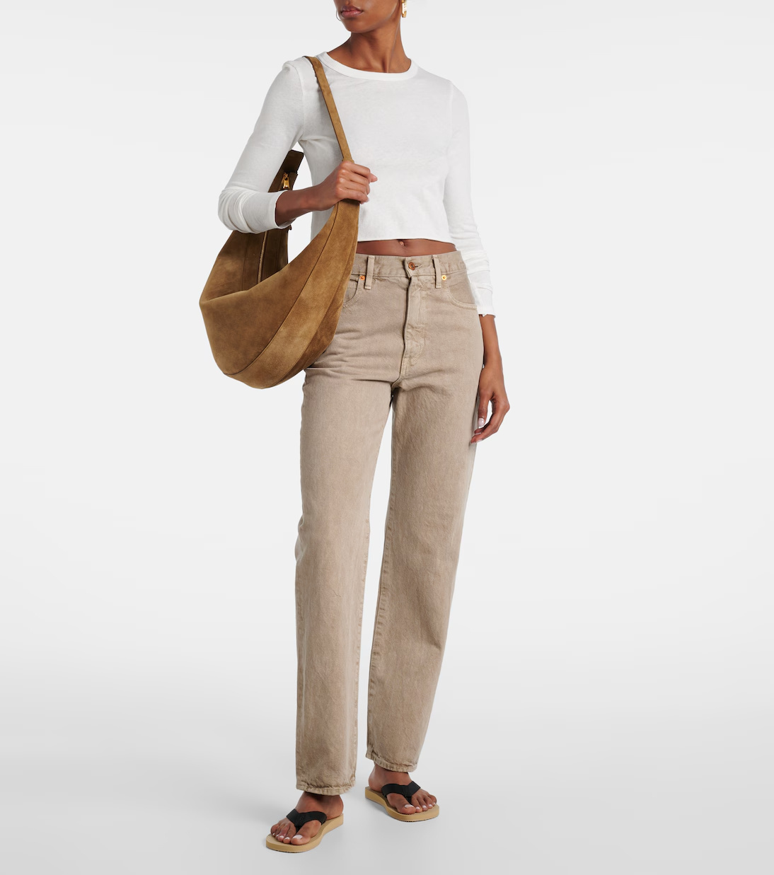 Slvrlake Five-pocket Denim Trousers In Brown