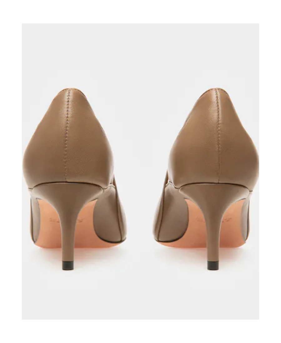 Shop Bally Logo High Heels In Brown