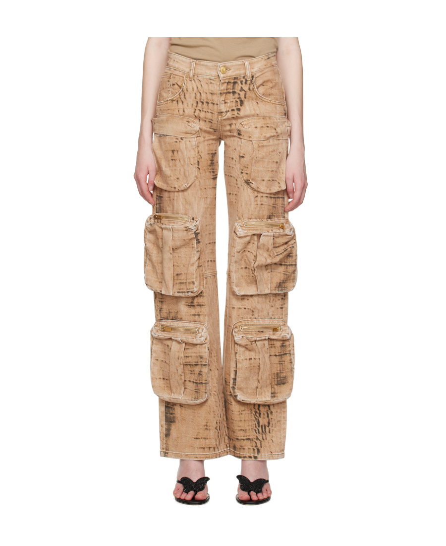 Blumarine Multi-pocket Work Casual Pants In Nude
