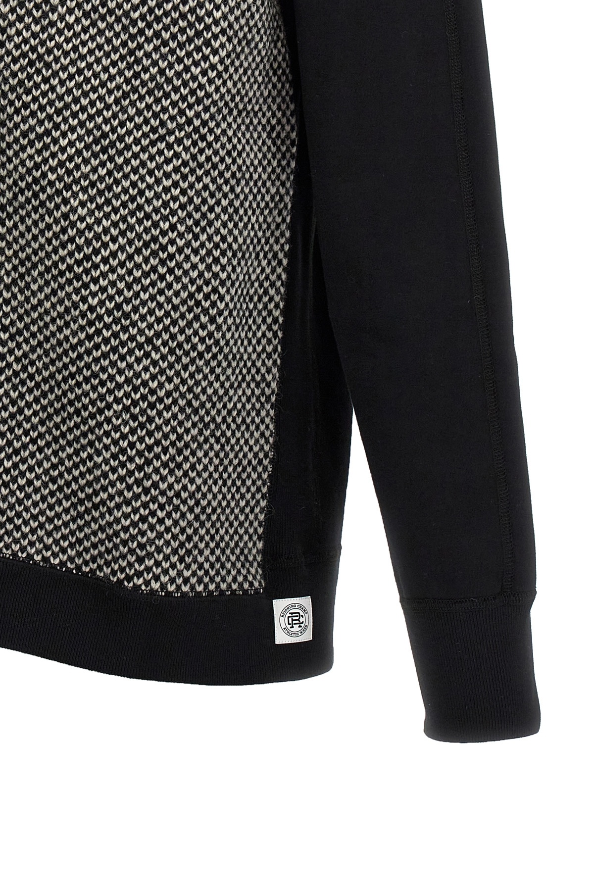 Junya Watanabe Cotton And Wool Hoodie In Black