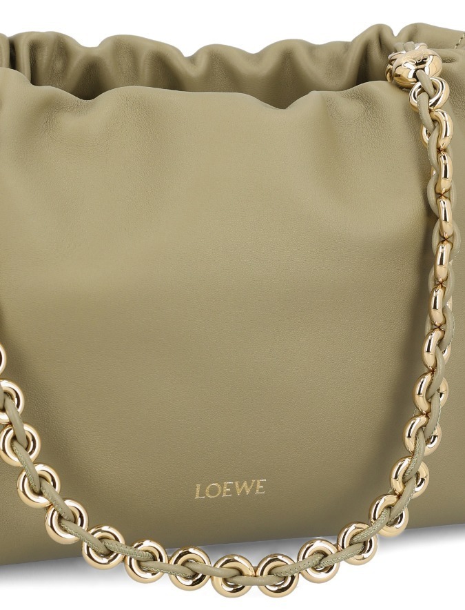 Loewe Medium Flamenco Purse In Mellow Nappa Lambskin In Nude