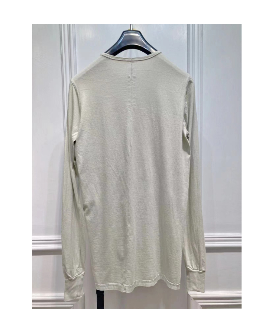 Rick Owens Drkshdw Logo-print Long-sleeve T-shirt In Gray