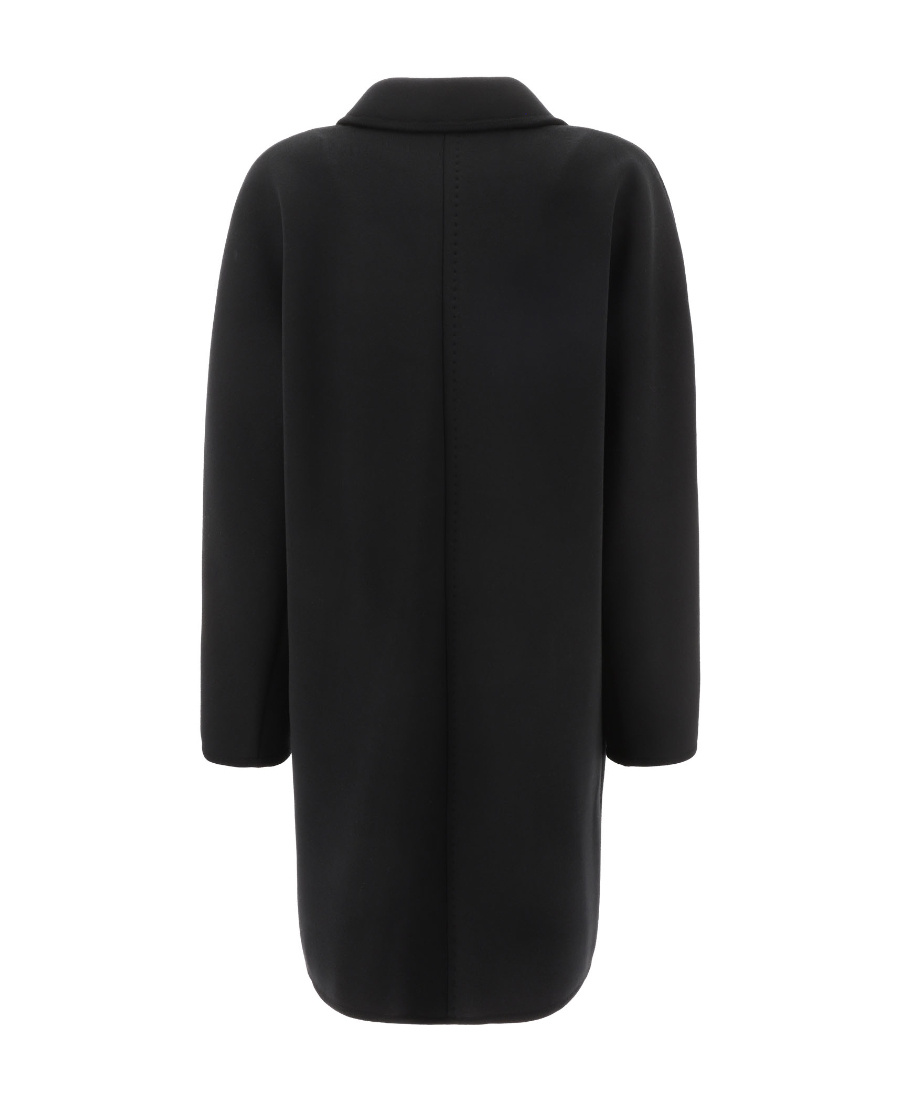 Max Mara Double-breasted Button-up Coat In Black