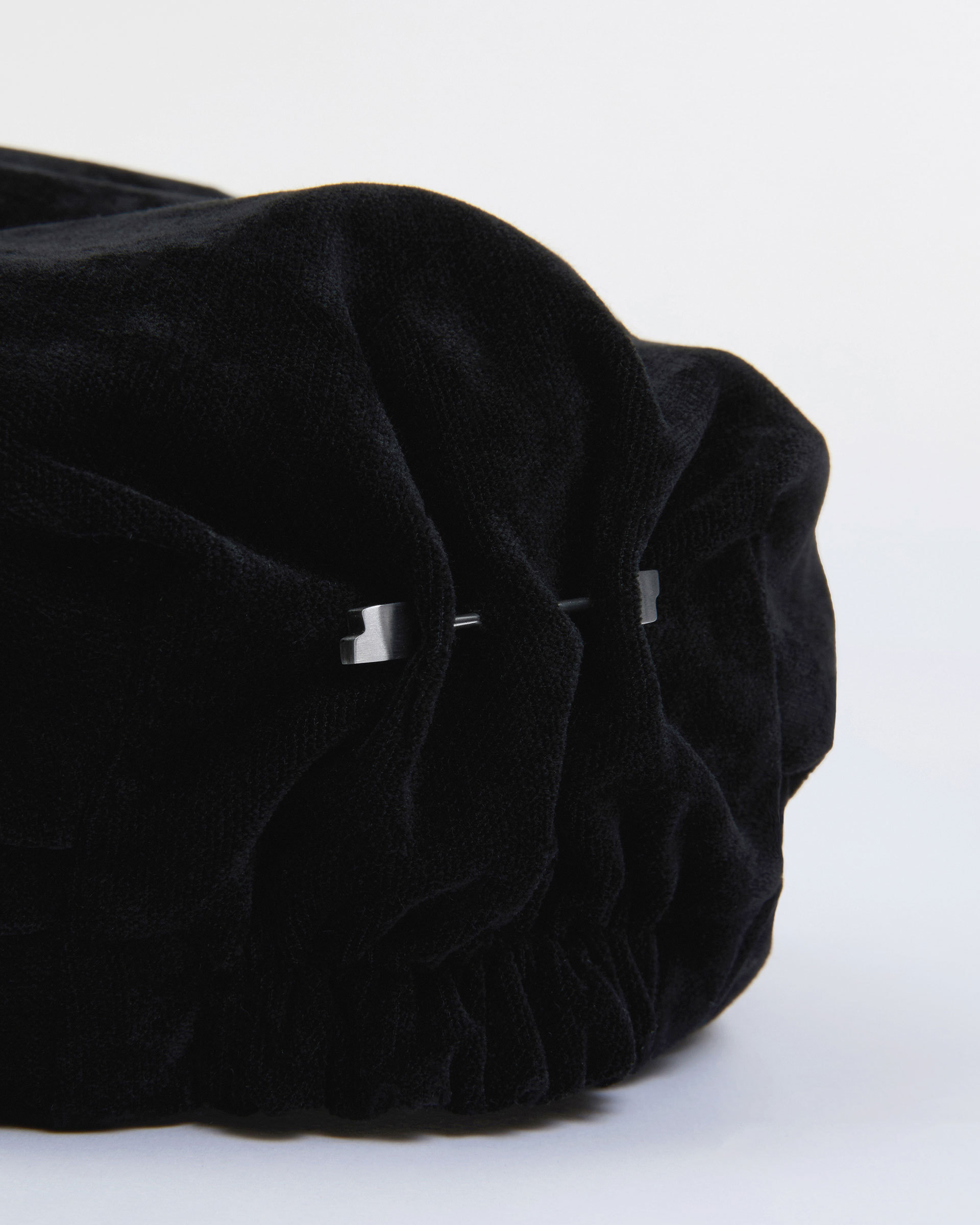 Ader Error Pleated Baseball Cap In Black
