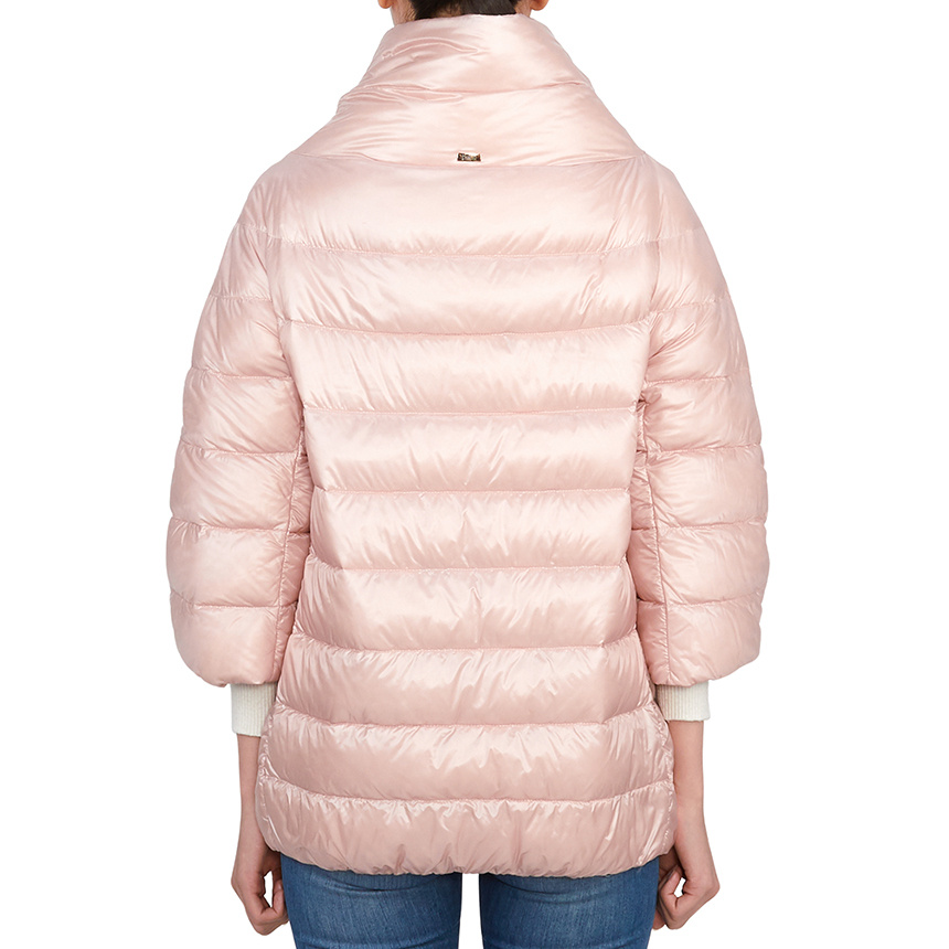 Herno Long-sleeved Down Jacket In Nude