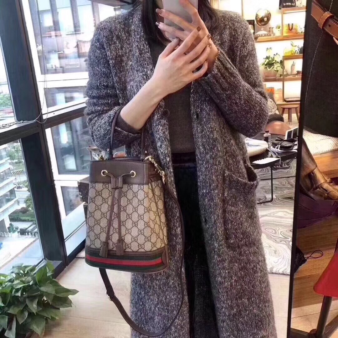Gucci Ophidia Gg Bucket Bag Small In Multicolor