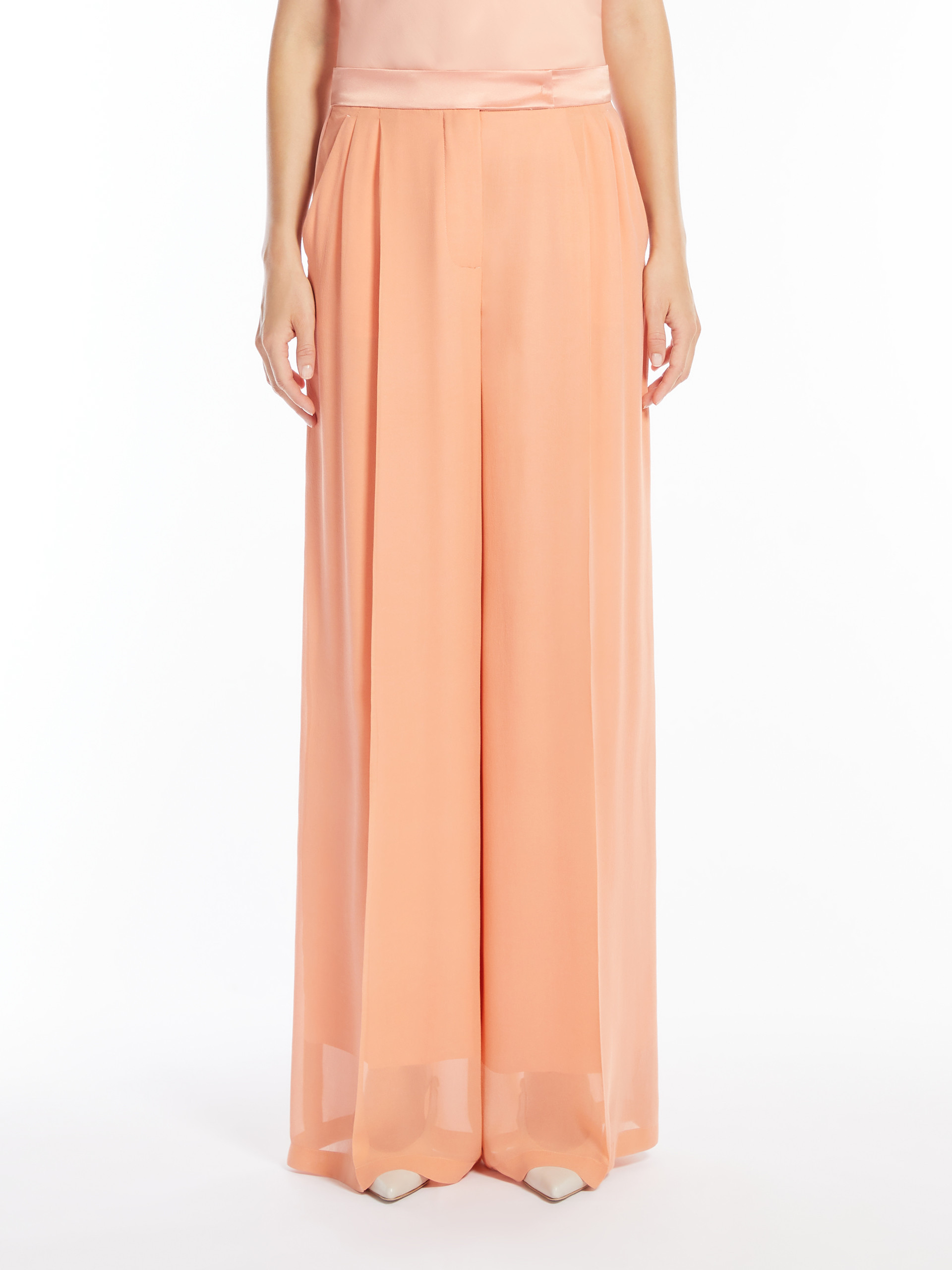 Max Mara Silk Georgette Trousers