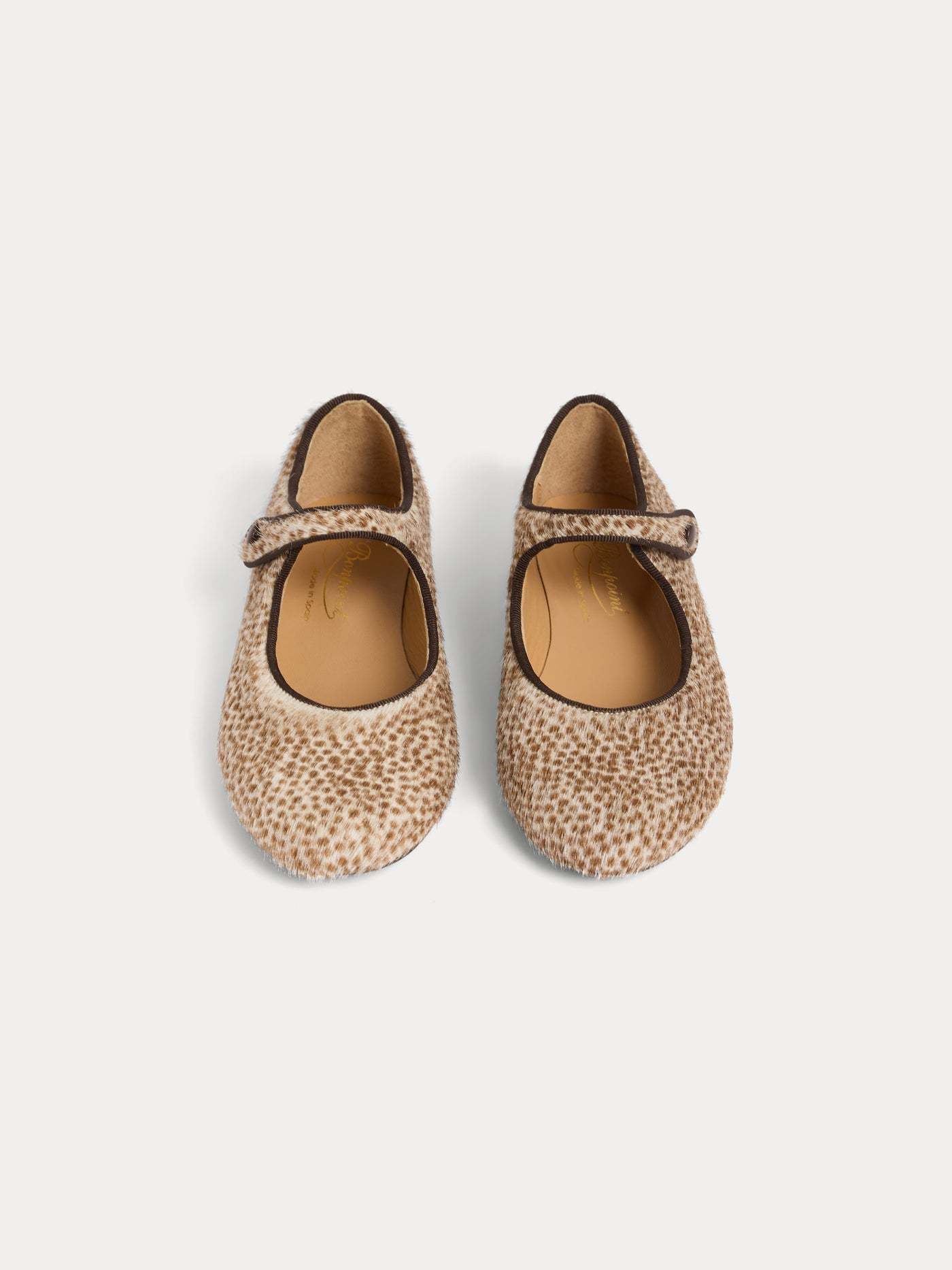 Bonpoint Ella Leopard-print Calf Hair Mary Jane Flats In Animal Print