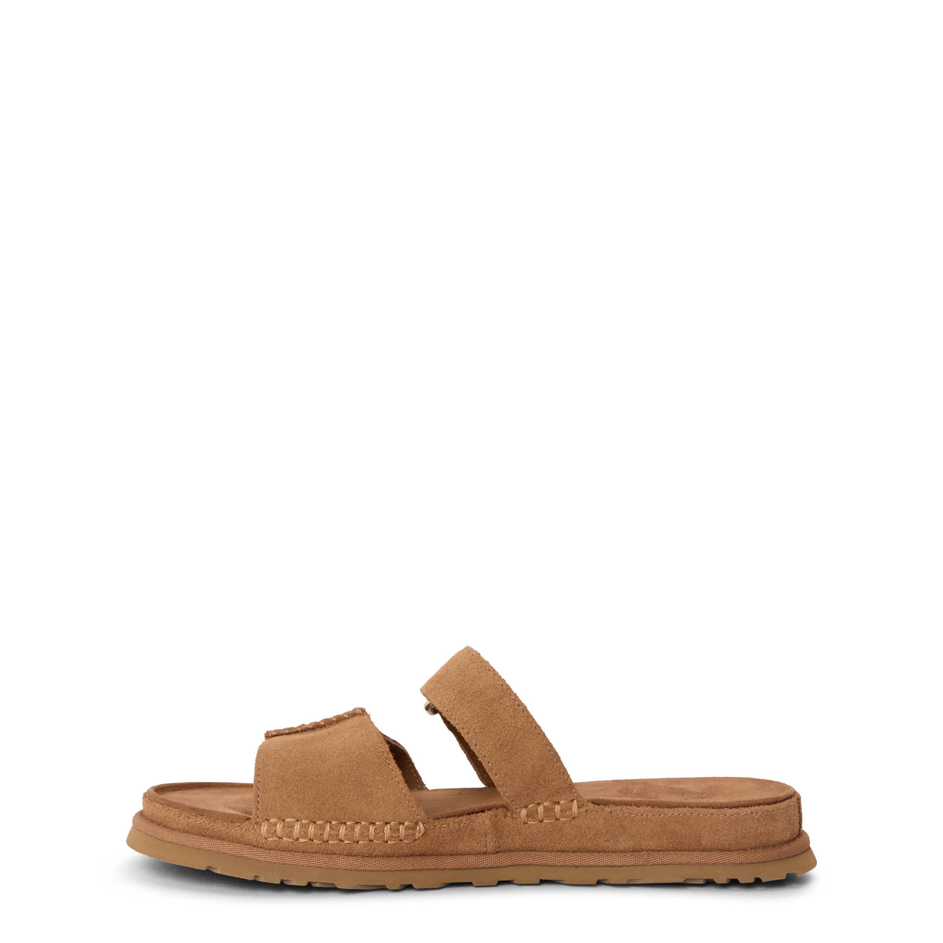 Ugg Gold Flat Sandals In Brown