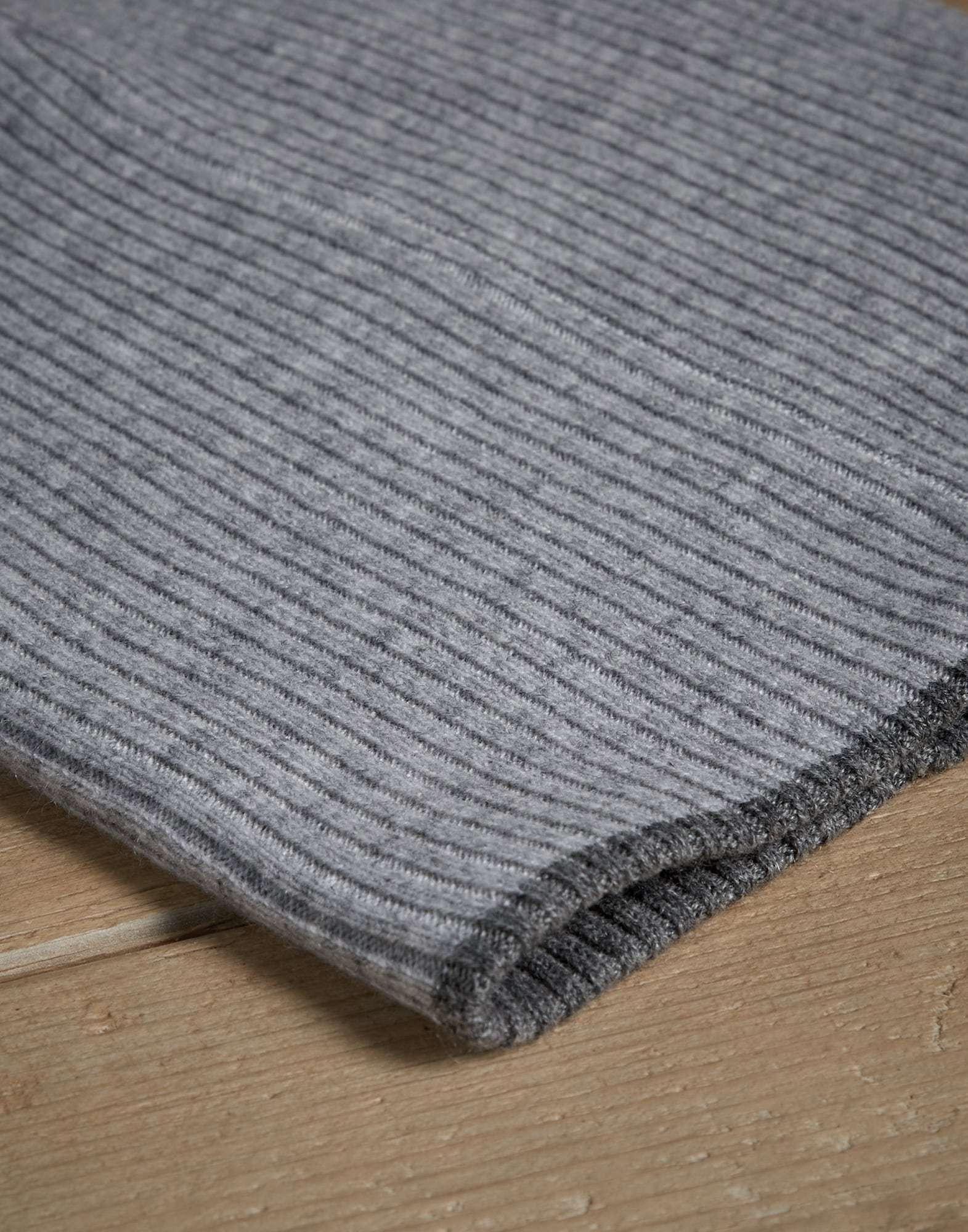 Brunello Cucinelli Rib-knit Cashmere Beanie In Gray