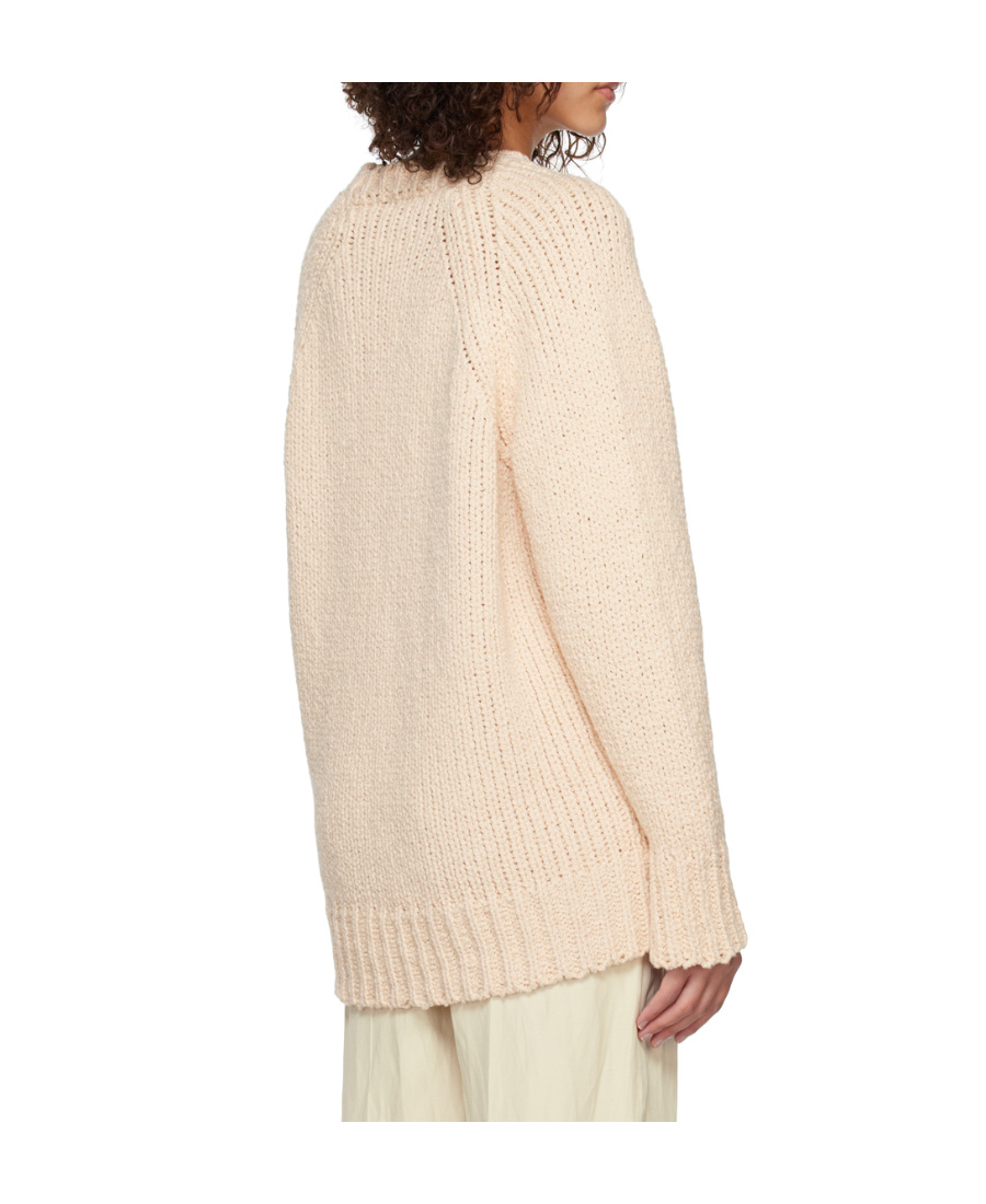 Stella Mccartney Round Neck Long-sleeved Sweater In Nude