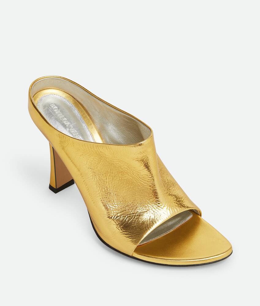 Shop Bottega Veneta Rana Mule In Gold