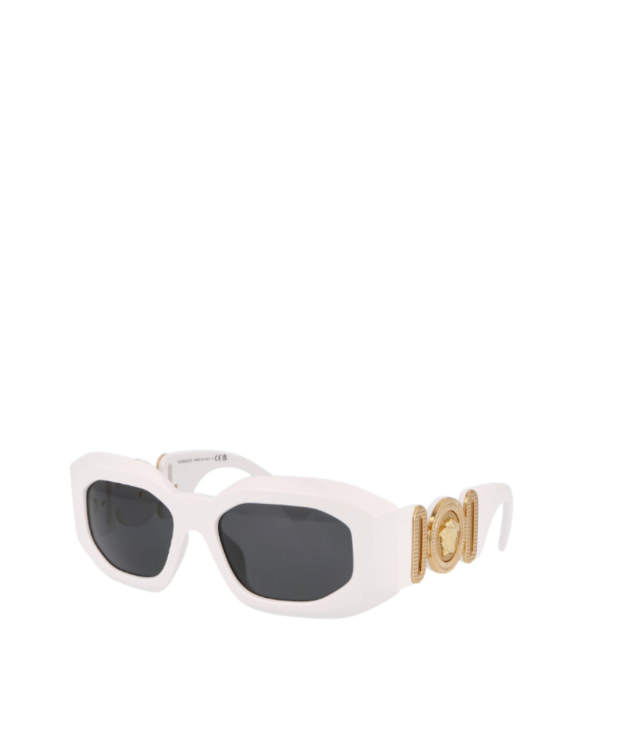 Versace Eyewear Rectangular Frame Sunglasses In White
