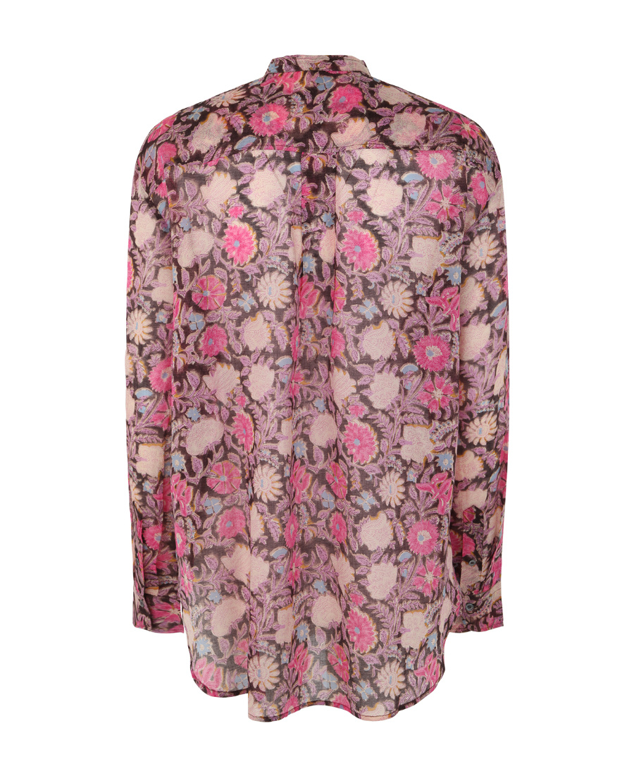 Shop Isabel Marant Étoile Maria Floral-print Blouse In Pink