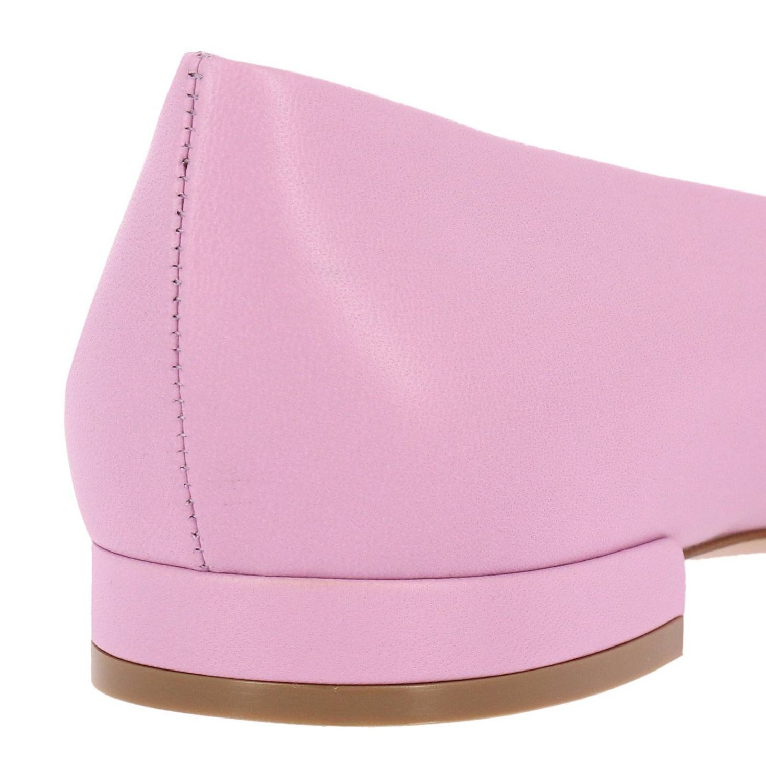 Ferragamo Vara Bow Ballet Flat In Pink