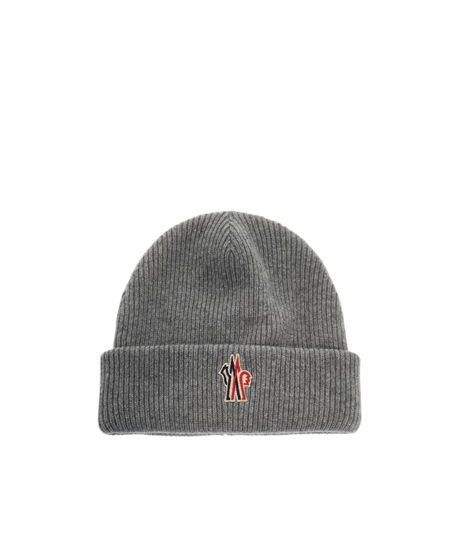 Moncler "thick Virgin Wool Beanie In Gray