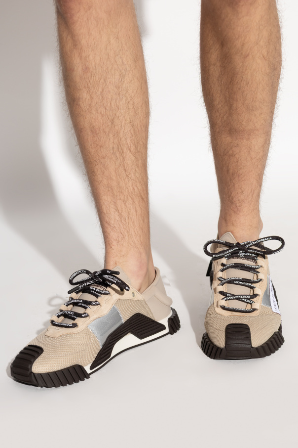 Dolce & Gabbana Ns1 Sneakers Mit Mesh-einsatz In Animal Print