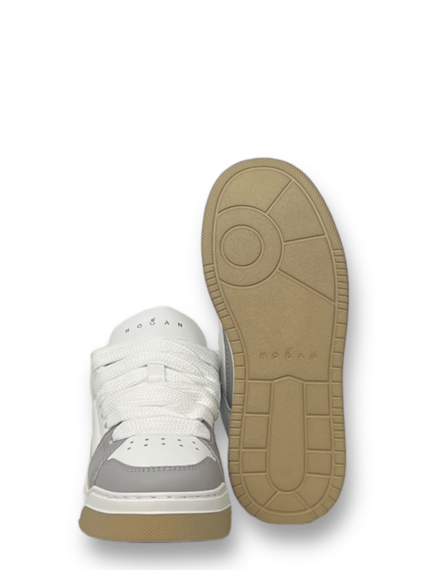 Hogan Chamallow Panelled Sneakers In White