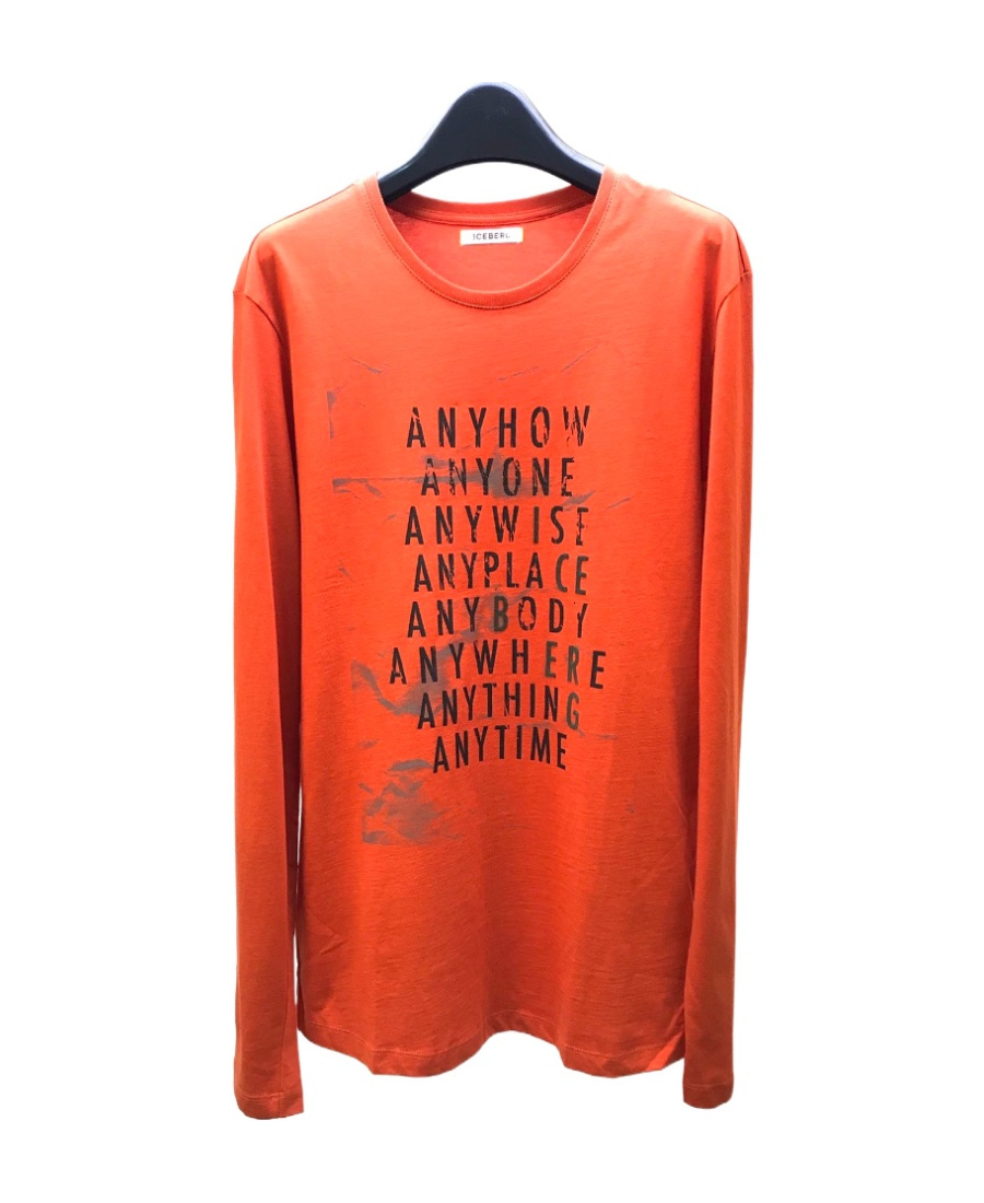 ICEBERG T-SHIRT WITH ROUND NECK AND LONG SLEEVES