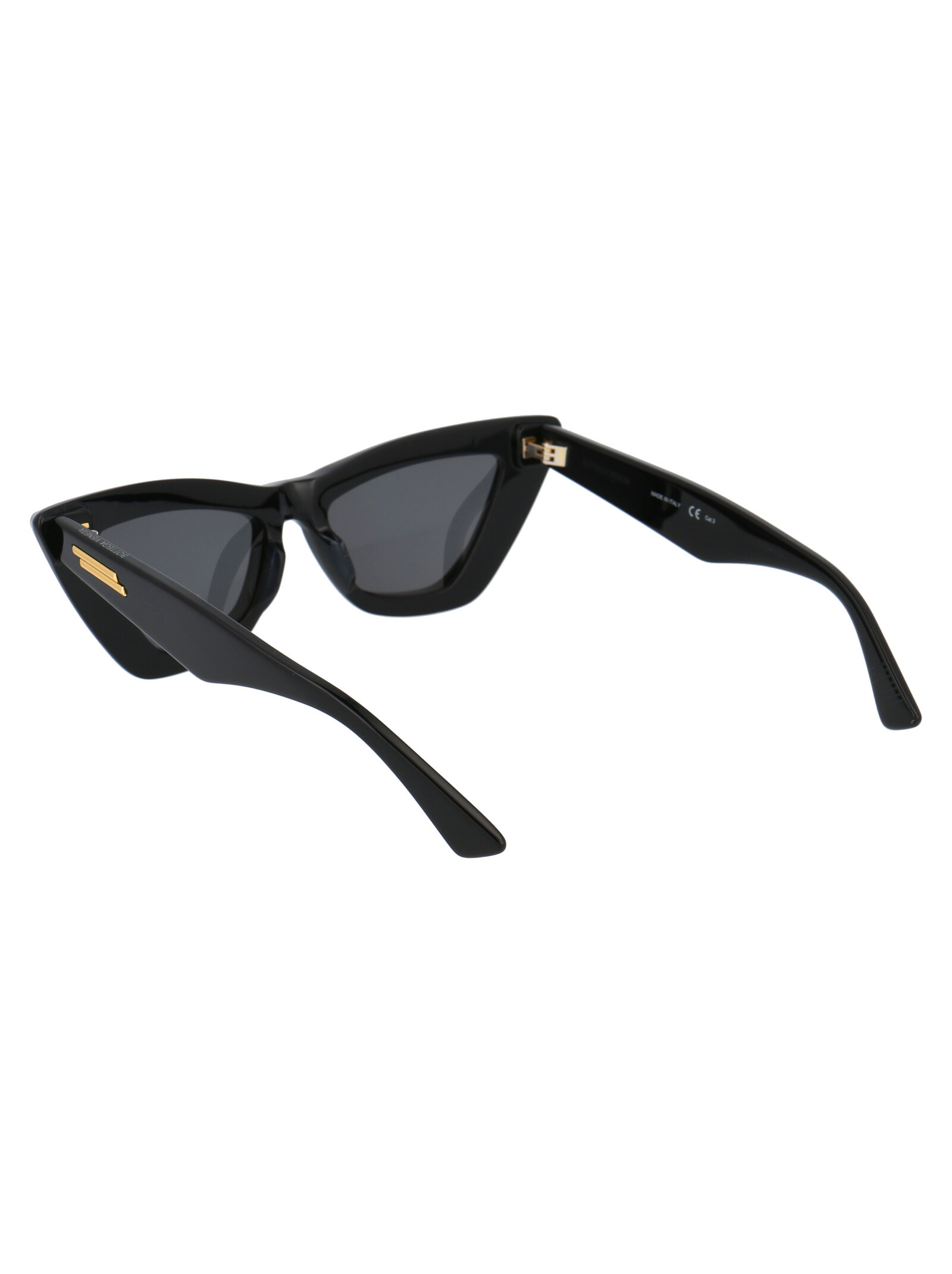 Shop Bottega Veneta Cat-eye Frame Sunglasses In Black