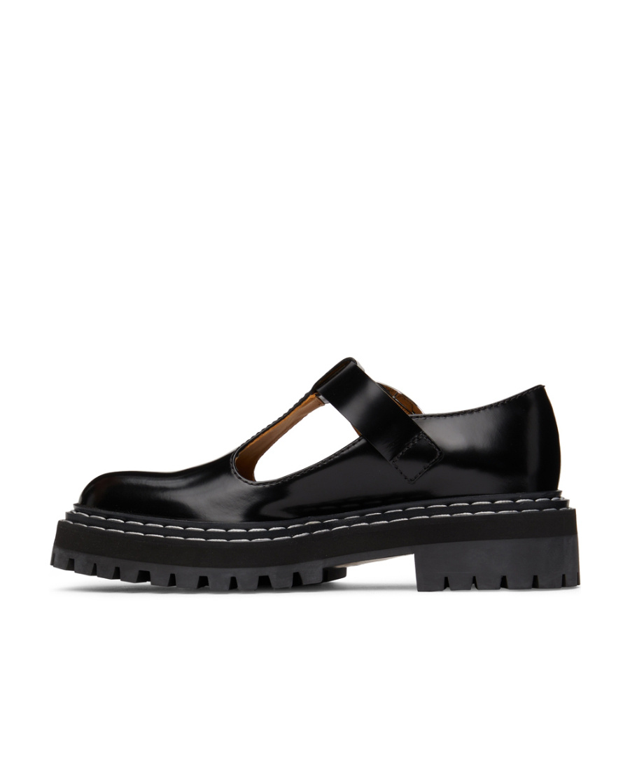 Shop Proenza Schouler Mary Jane Loafer Shoes In Black