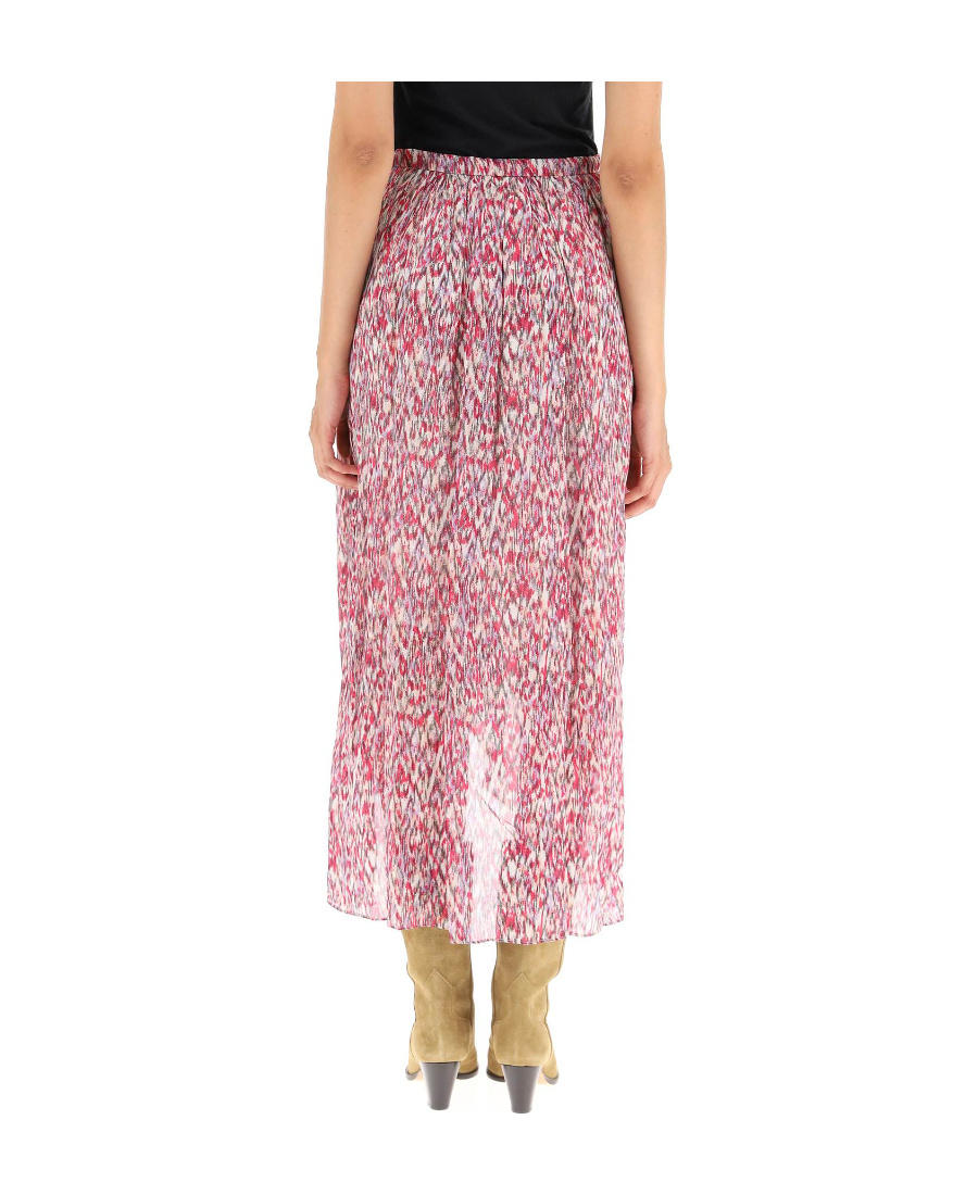 Isabel Marant Étoile Isabel Marant Etoile Deneza Georgette Midi Skirt In Pink