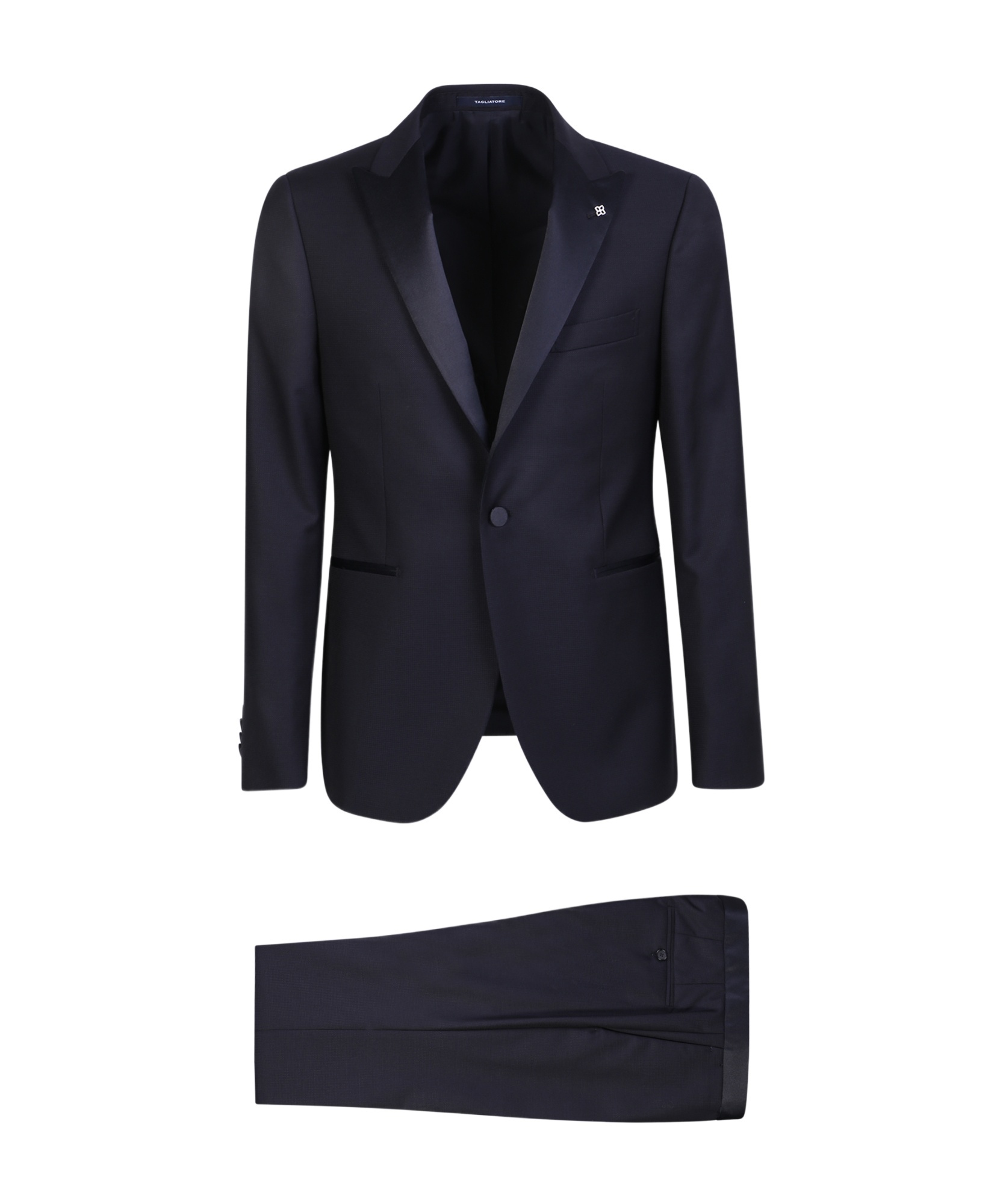 Tagliatore Silk Virgin-wool Blend Suit In Black