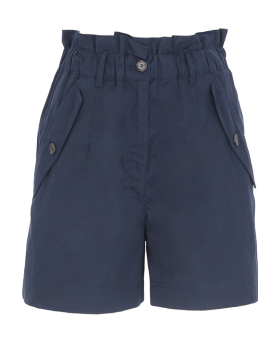 Kenzo High-waisted Cargo Shorts In Blue