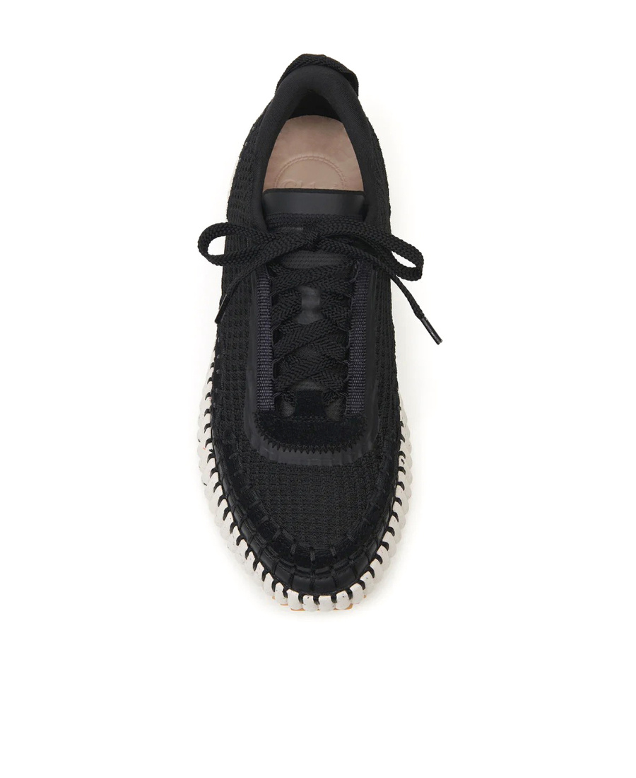 Shop Chloé Tie Casual Sports Shoes In Black