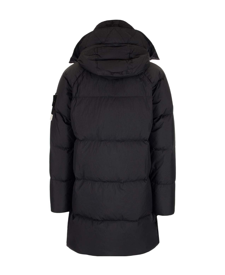STONE ISLAND COMPASS-MOTIF DOWN JACKET
