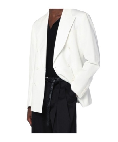 Dolce & Gabbana Wool Double-breasted Jacket In White