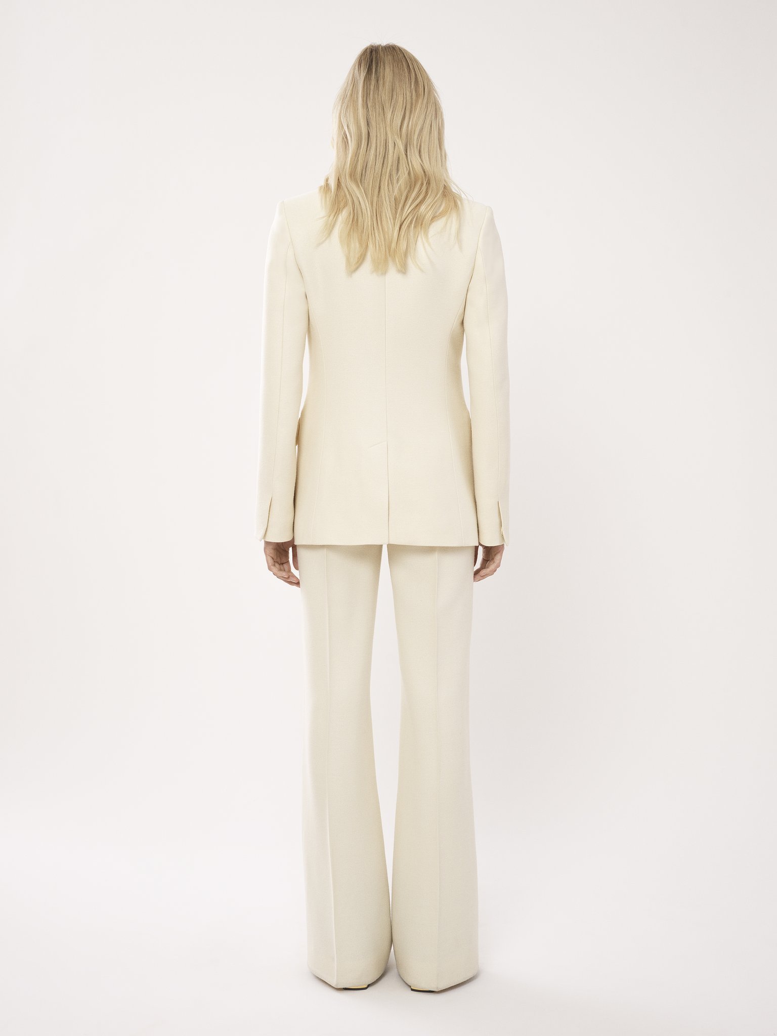 Chloé Embossed-buttons Single-breasted Blazer In White