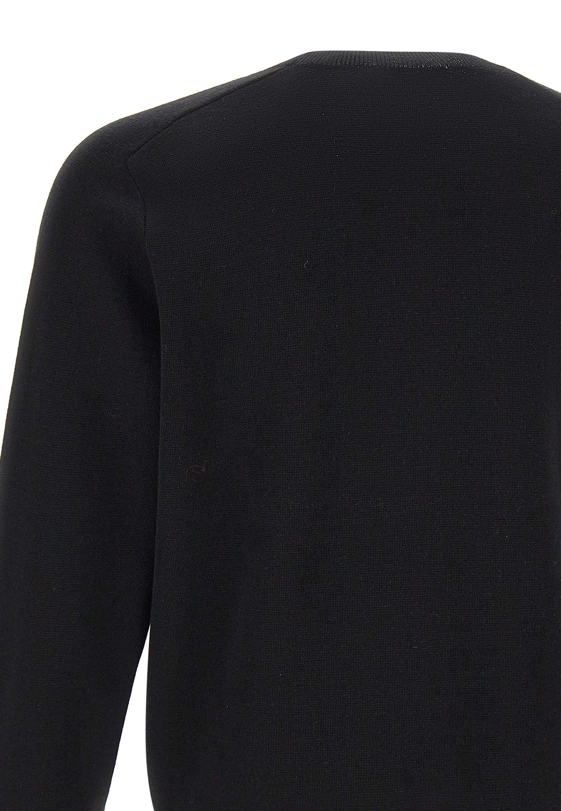 Maison Kitsuné Embroidered-fox Sweater In Black