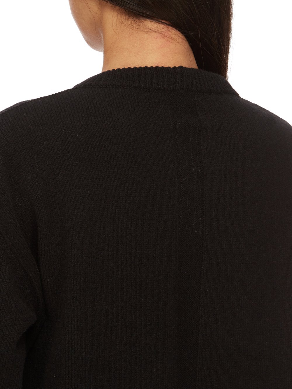 Rick Owens Black Concordians Tommy Ls Sweater In Black