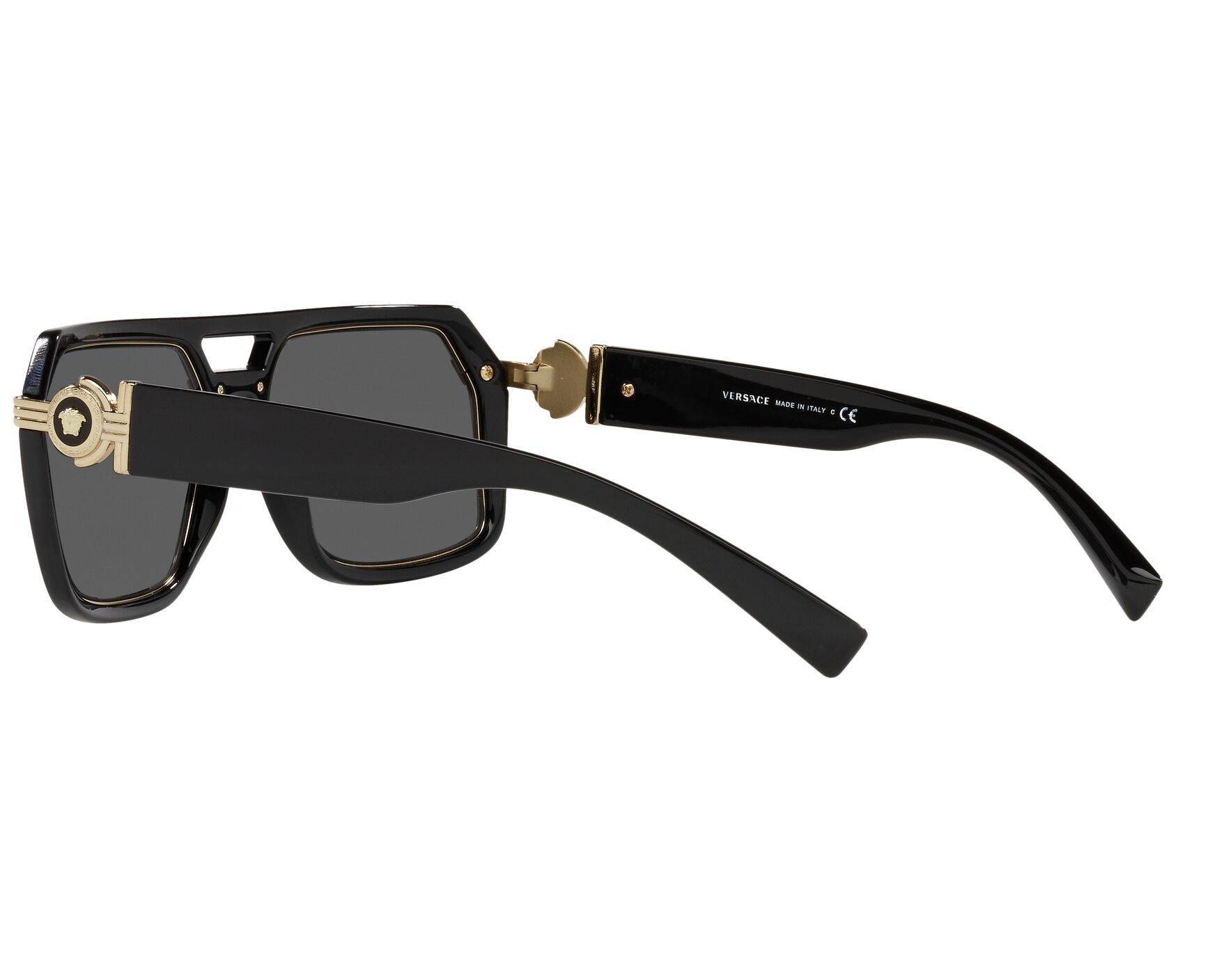 Versace Black Vintage Icon Pilot Sunglasses