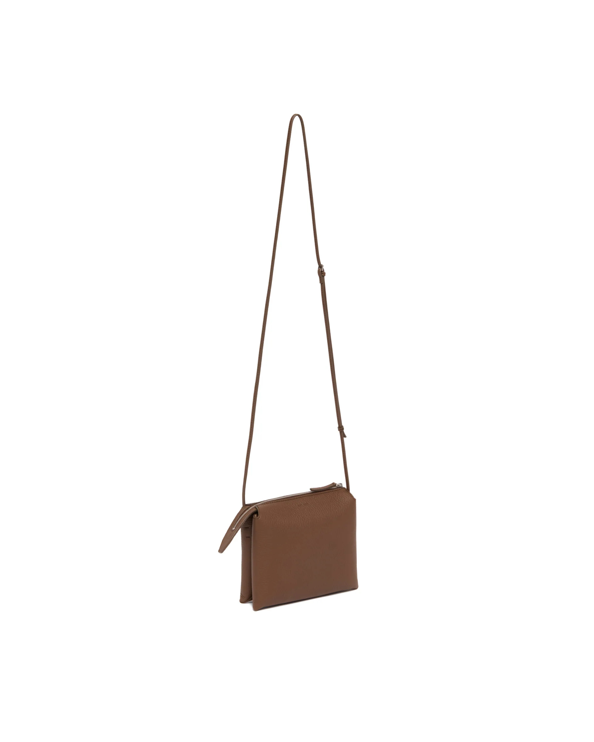 The Row Zipper Shoulder Bag In Brown