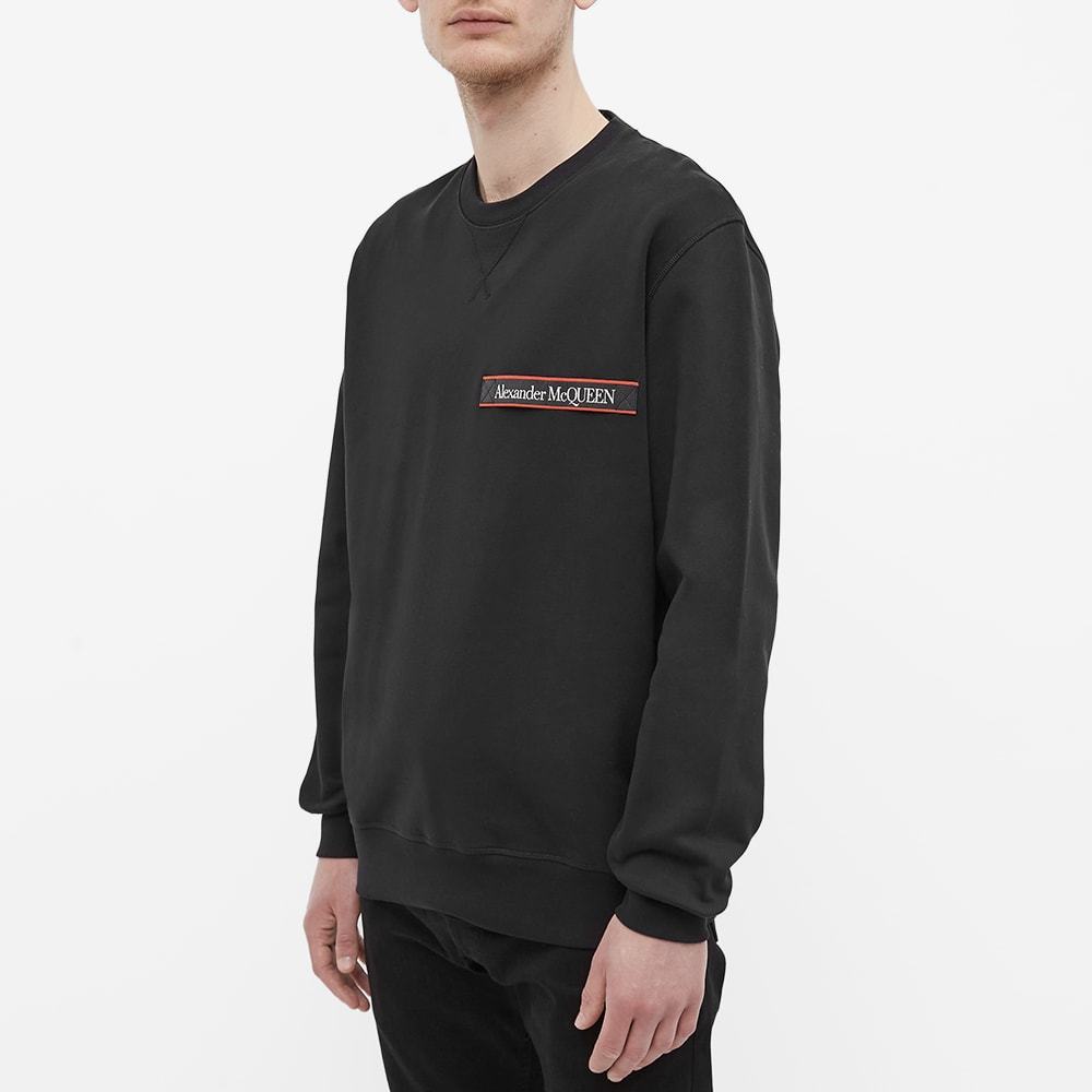 Alexander Mcqueen Logo-patch Sweatshirt In Black