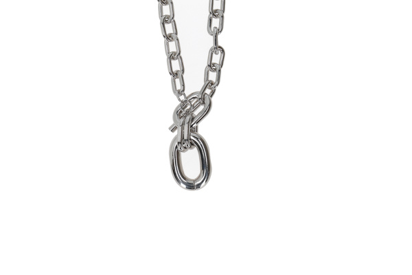 Rabanne Silver Toggle Chain Pendant Necklace In Gray