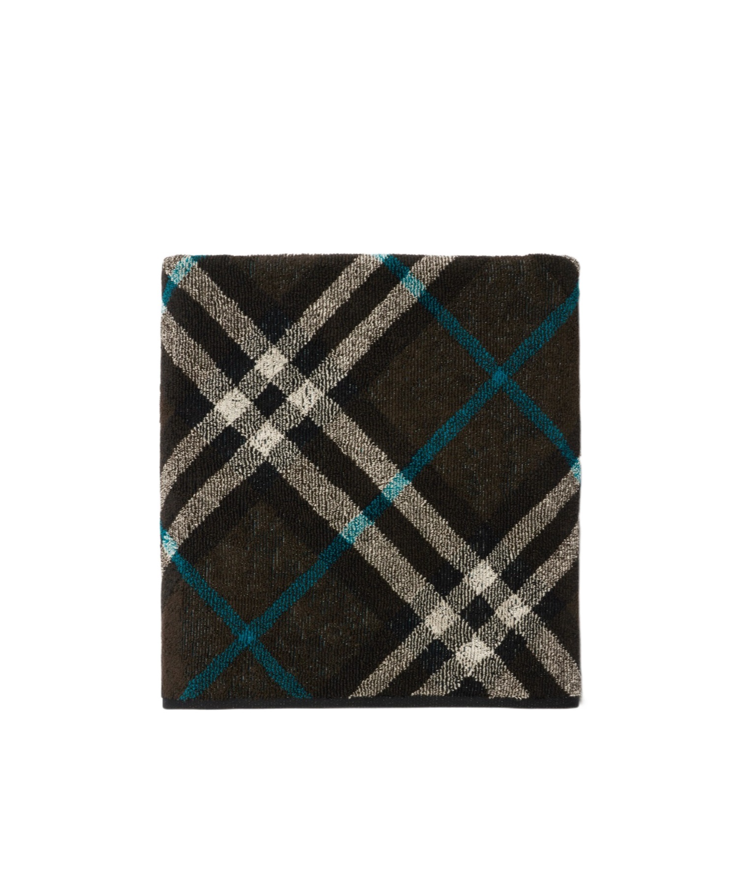 Shop Burberry Nova Check Cotton Towel (170cm X 105cm) In Black