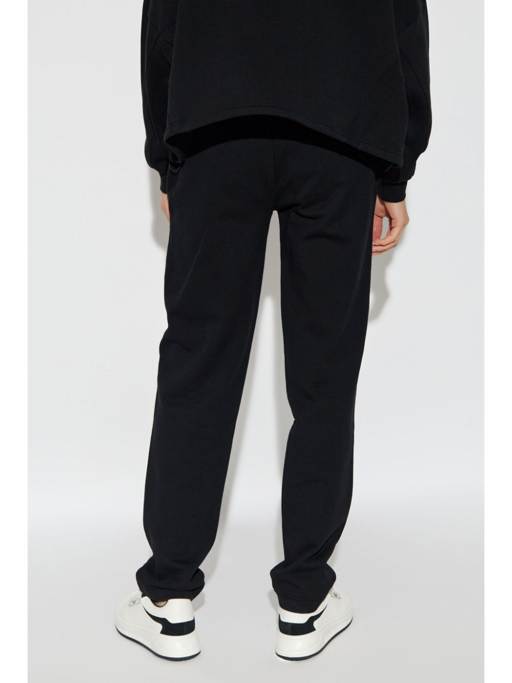 EMPORIO ARMANI LOGO-APPLIQUÉ TRACK PANTS