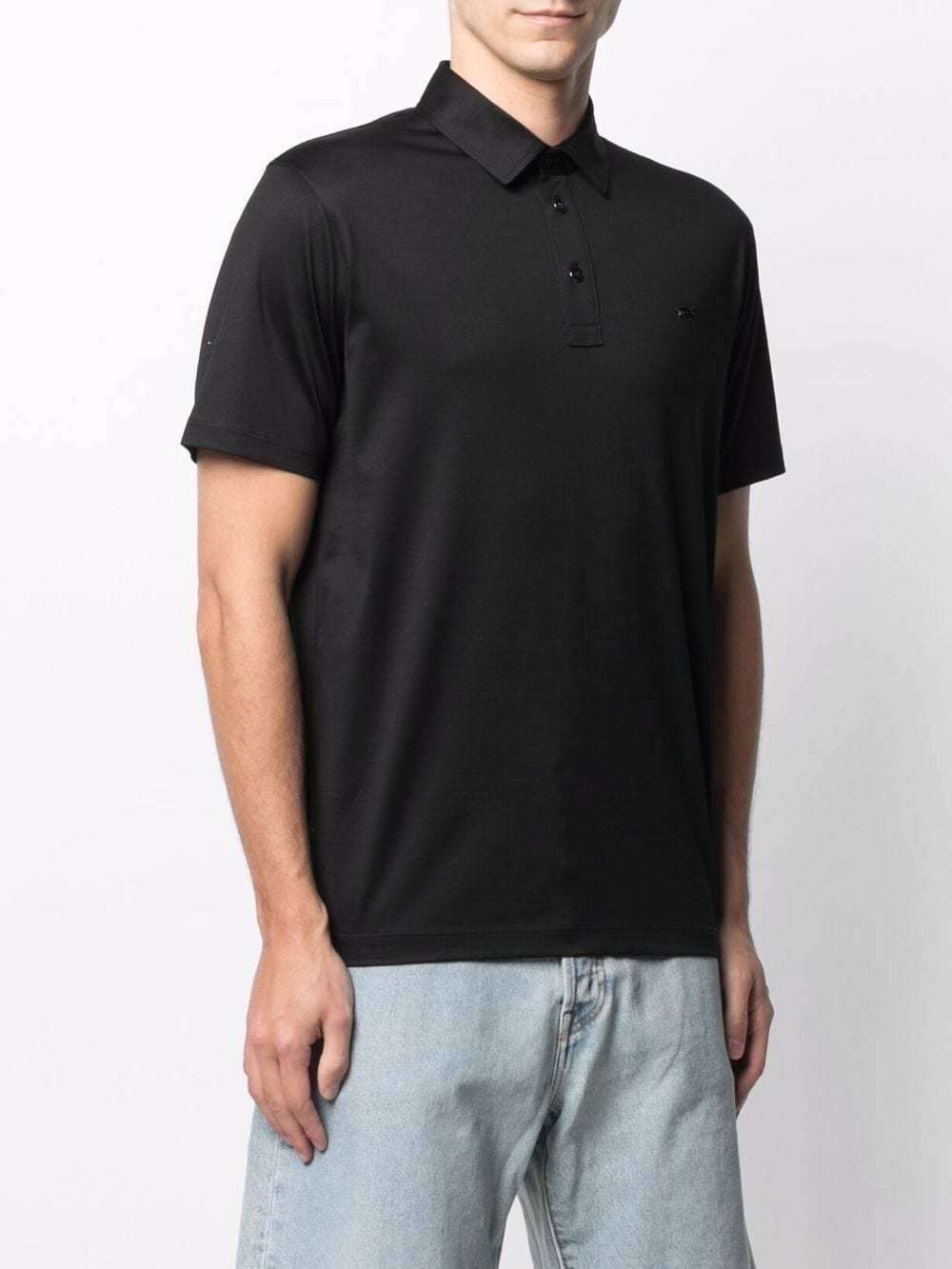 Paul & Shark Embroidered-logo Polo Shirt In Black