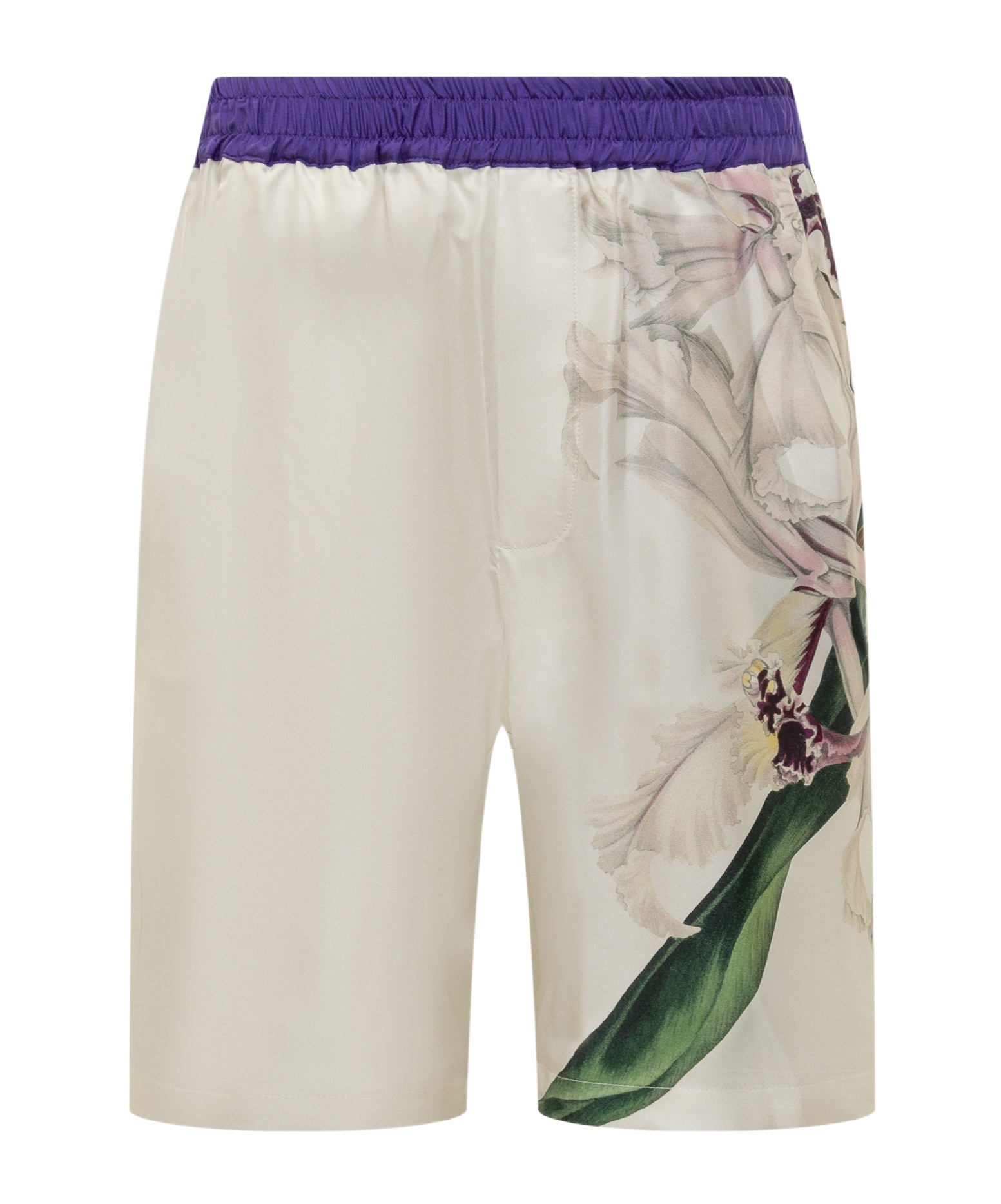 Pierre-louis Mascia Silk Shorts In Nude