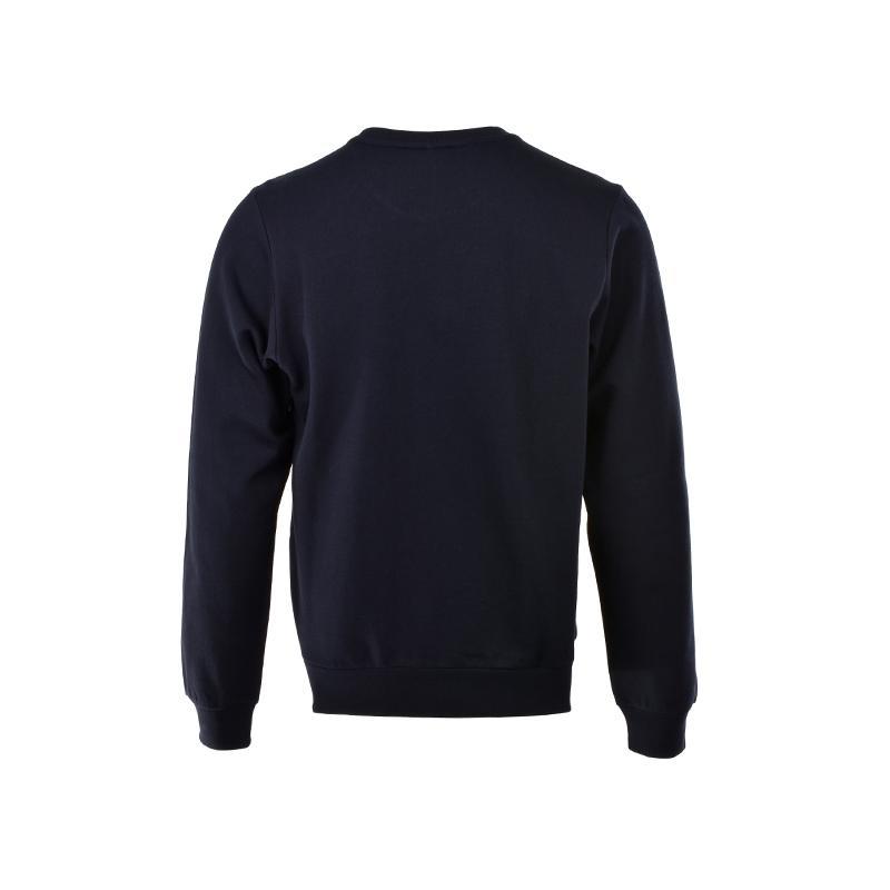 Paul & Shark Navy Blue Round Collar Long Sleeve Sweater In Black
