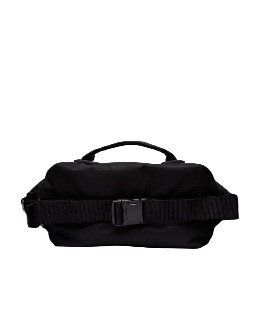 Moncler Logo-print Belt Bag In Black