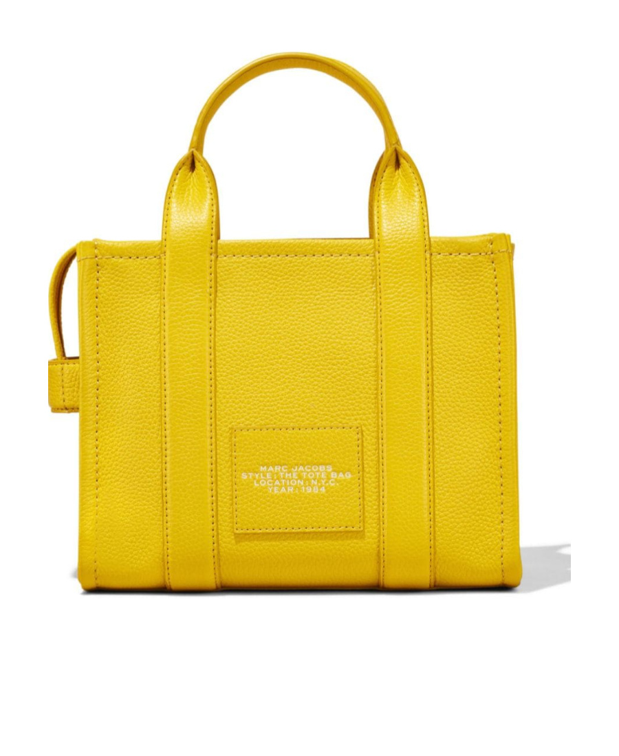 Marc Jacobs The Mini Leather Tote Bag In Yellow