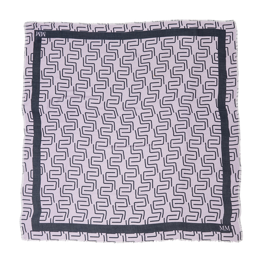 Max Mara Patterned Scarf In Brown