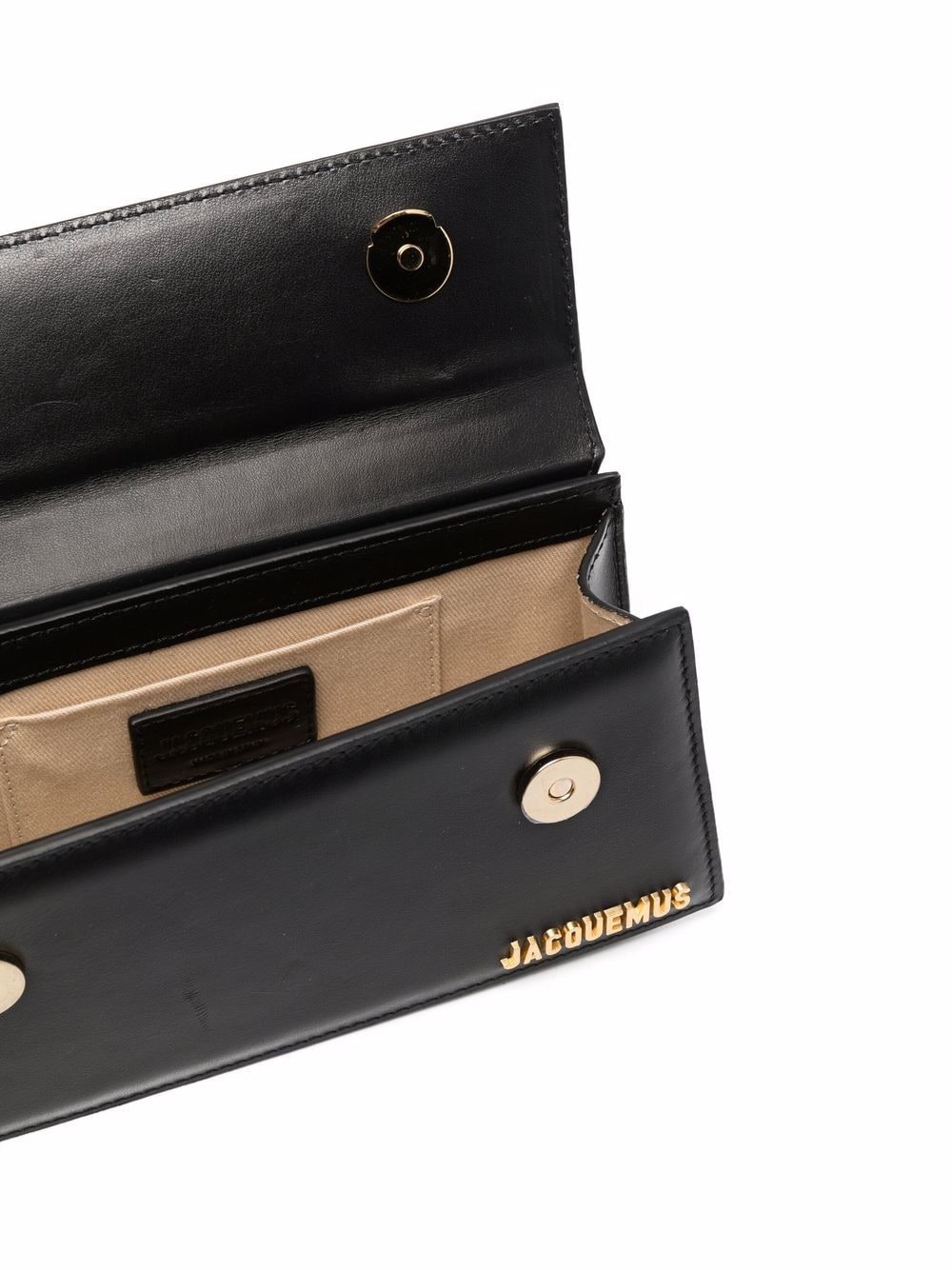 Jacquemus Le Chiquito Long Leather Handbag In Black